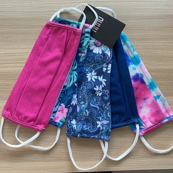 NEW Daisy, Tropical and Watercolour Masks Set of 5 - Picture 2 of 3